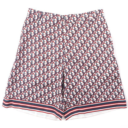  DIOR Homme 20SS 013c121a4751 Silk Obscure Pixel Bermuda Shorts White Navy Red