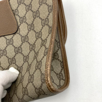 Gucci 0141226052 Second Bag Clutch Bag Pouch GG Supreme Canvas Sherry Vintage