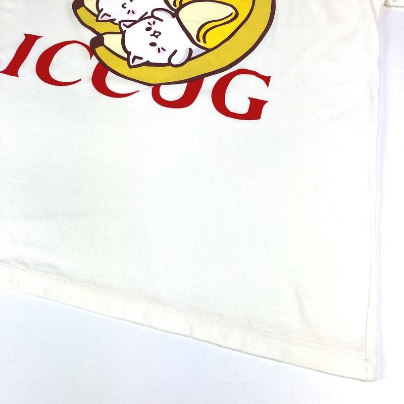 Gucci Short Sleeve T-shirt With Bananya Character 615044 Cotton White