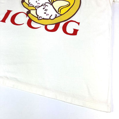 Gucci Short Sleeve T-shirt With Bananya Character 615044 Cotton White