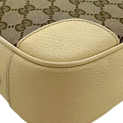Gucci Shoulder Bag Beige Cream White 449413 Excellent Condition