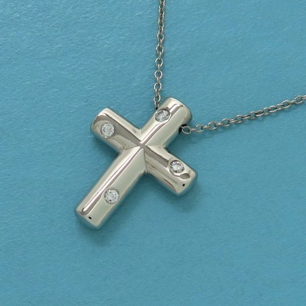 Tiffany & Co Diamond Dots Cross Necklace