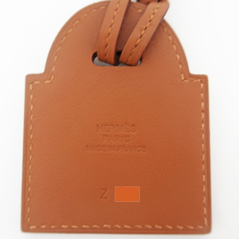 Hermes Necklace H Curiosity Cadena Z Engraved Leather Accessories -