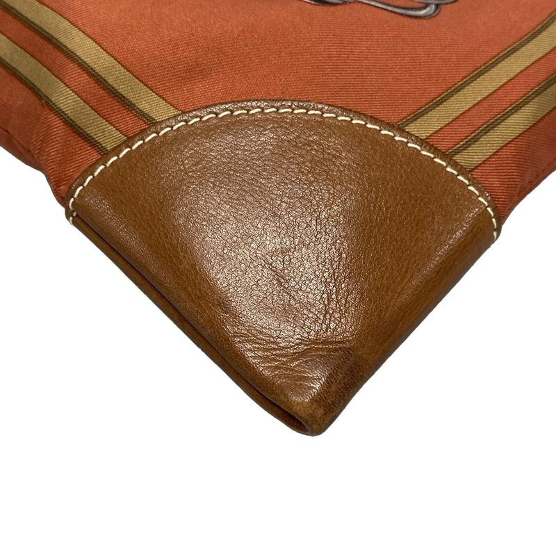 Hermes Shoulder Bag Silky City PM Orange And Beige And Multi Brides De Gala Silk