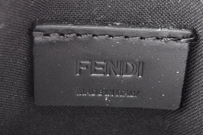 Fendi Card Case Business Card Holder Fendi Leather I SEE YOU Black Fluo Yellow