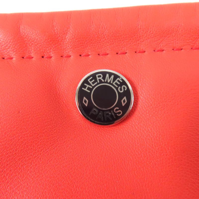 Hermes Pillow Silver Hardware With Serie Button Añomiro Swift Cosmetic