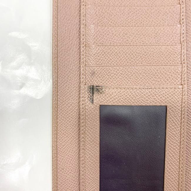 Bulgari Bifold Long Wallet Pink Beige Bvlgari Clip Leather