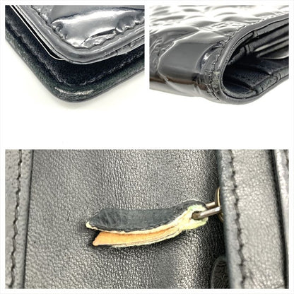 Chanel No5 Icon Long Wallet Patent Leather Black Coco Mark Ladies