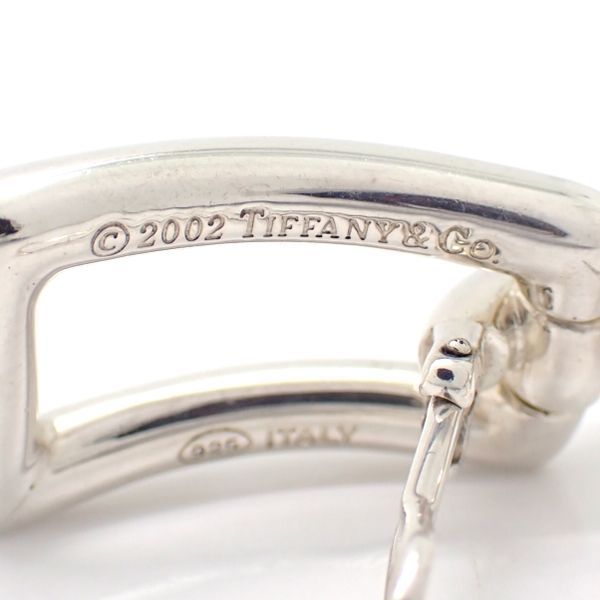 Tiffany & Co Earrings 925 Biscayne Drop Rectangle SV Silver 2002 Tiffany & Co
