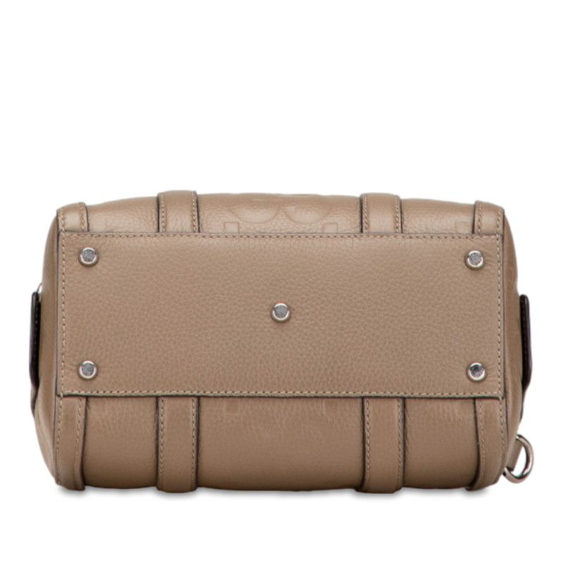 Gucci Jumbo GG Mini Duffle Handbag Shoulder Bag 2WAY 725292 Gray Leather Ladies