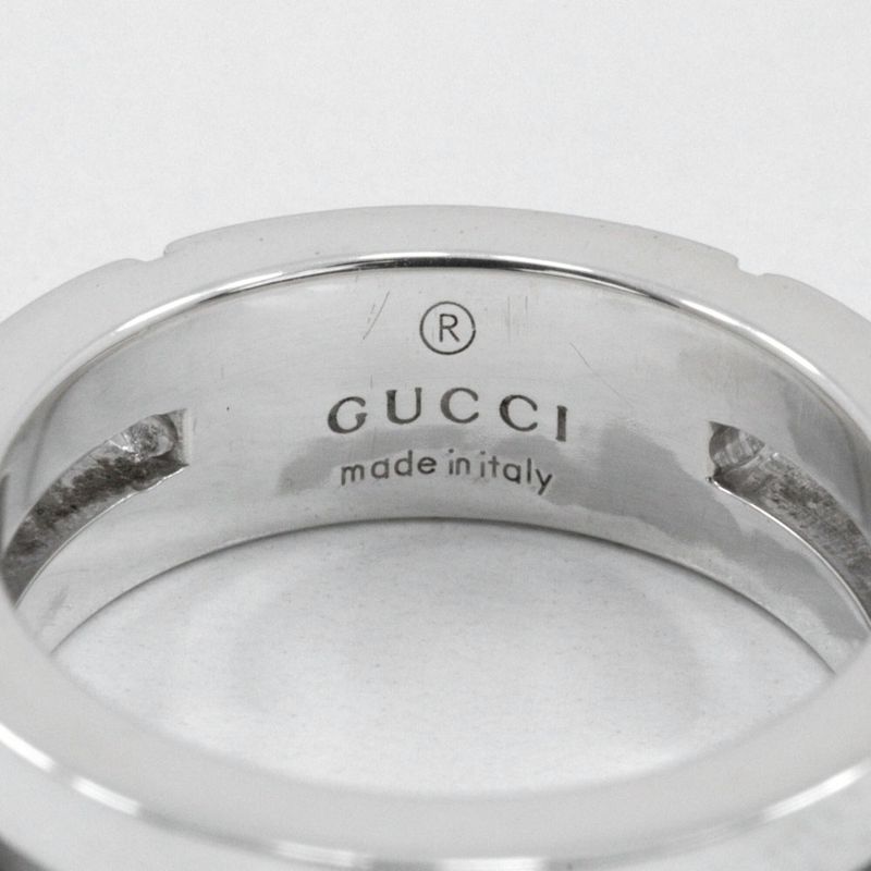 Gucci Logo Silver 925 9.5 Ladies 6.1g Ring