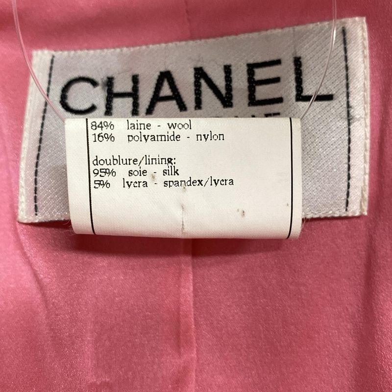 Chanel Jacket Size 36 S Ladies - P07349 Pink Long Sleeves / Coco Mark Buttons /
