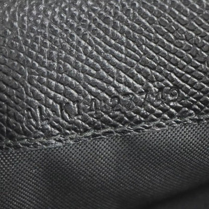 Bvlgari Logo Long Wallet Fold Wallet Black Silver 07bs058