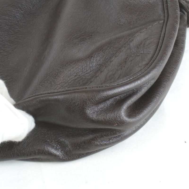 Gucci 203503 486628 Shoulder Bag Leather Brown