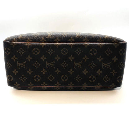 Louis Vuitton M47270 Deauville Monogram Handbag Boston Bag Leather Ladies