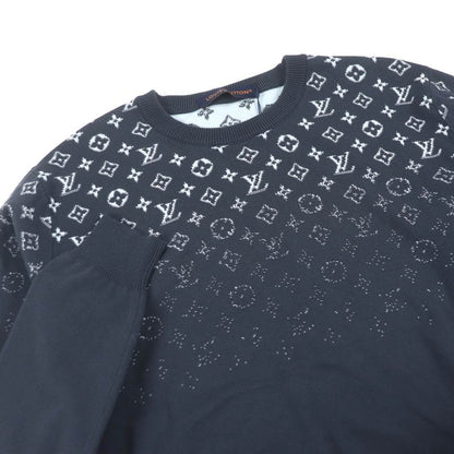 Louis Vuitton 2024 1afapp Monogram Gradient Crewneck Sweater Knit Blue-grey