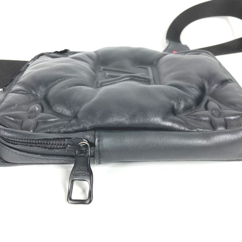 Louis Vuitton Shoulder Bag Asymmetrical Sling Bag M68773 Leather Black