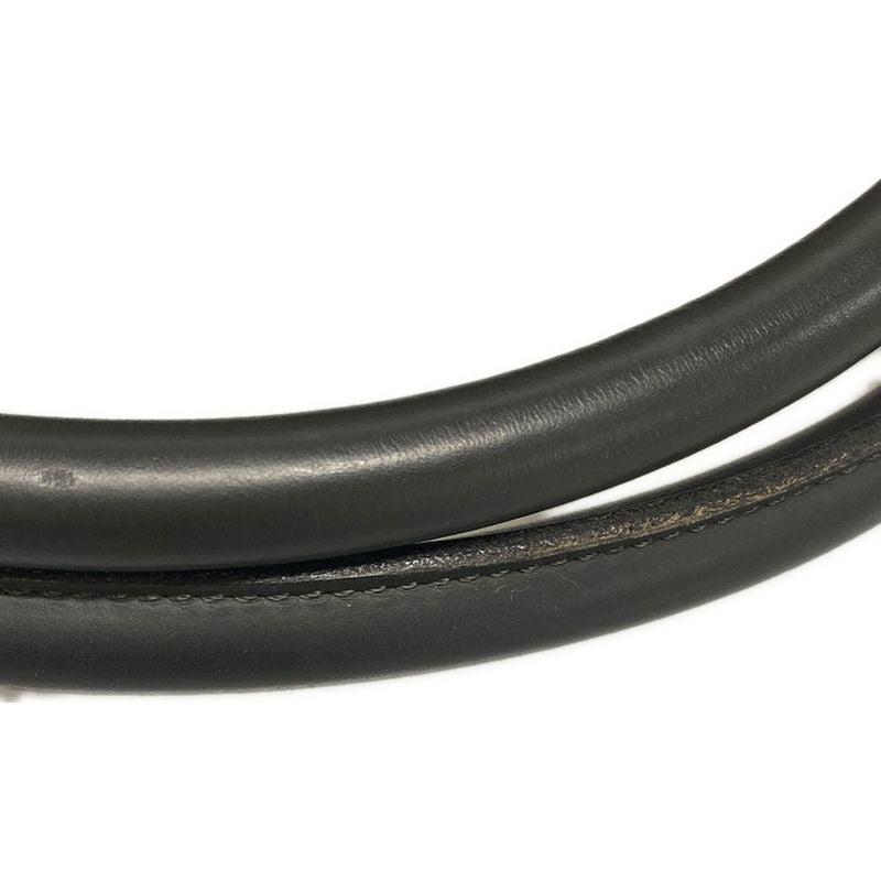 Dior/christian Dior Boston Bag Trotter Black And Gray Beige Leather