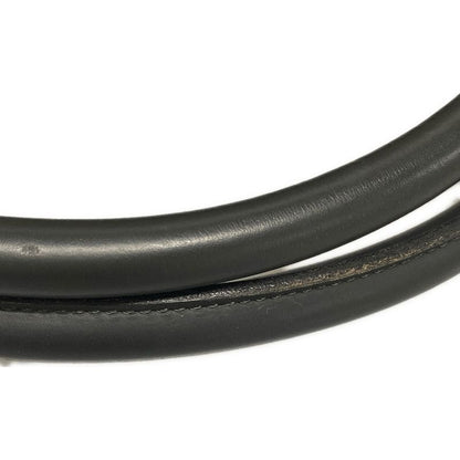 Dior/christian Dior Boston Bag Trotter Black And Gray Beige Leather