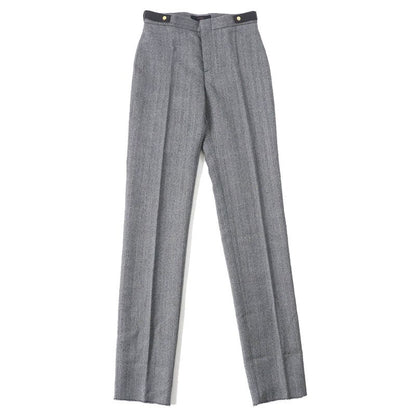 Gucci Vintage 2000 100% Wool Tom Ford Period Leather Belted Herringbone