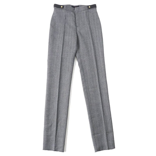 Gucci Vintage 2000 100% Wool Tom Ford Period Leather Belted Herringbone