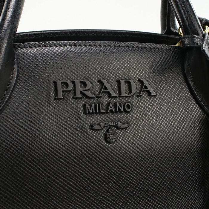 Prada 2WAY Tote Bag Monochrome 1ba156 Tote Bag Saffiano Leather Women