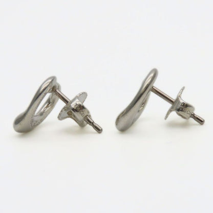 Tiffany & Co Earrings Open Heart 925 Silver Approx 2.2g Silver Elsa Peretti