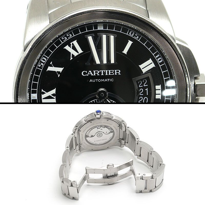 Calibre De Cartier W7100016 Men's Automatic Black Dial