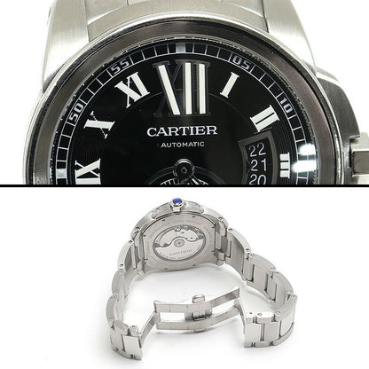 Calibre De Cartier W7100016 Men's Automatic Black Dial