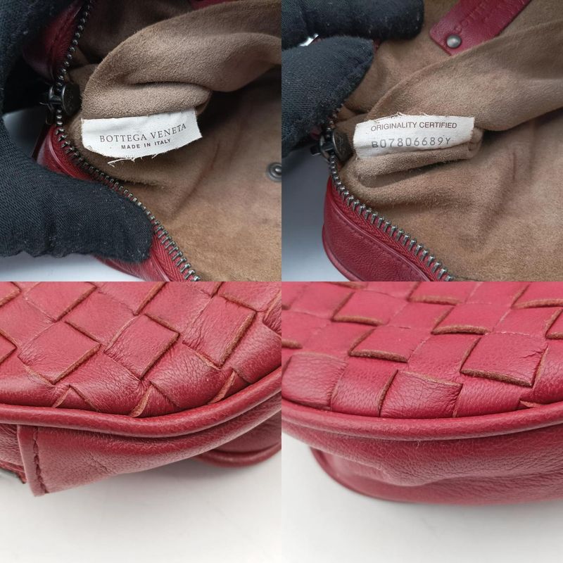 Bottega Veneta Intrecciato Burgundy Lambskin B07806689y