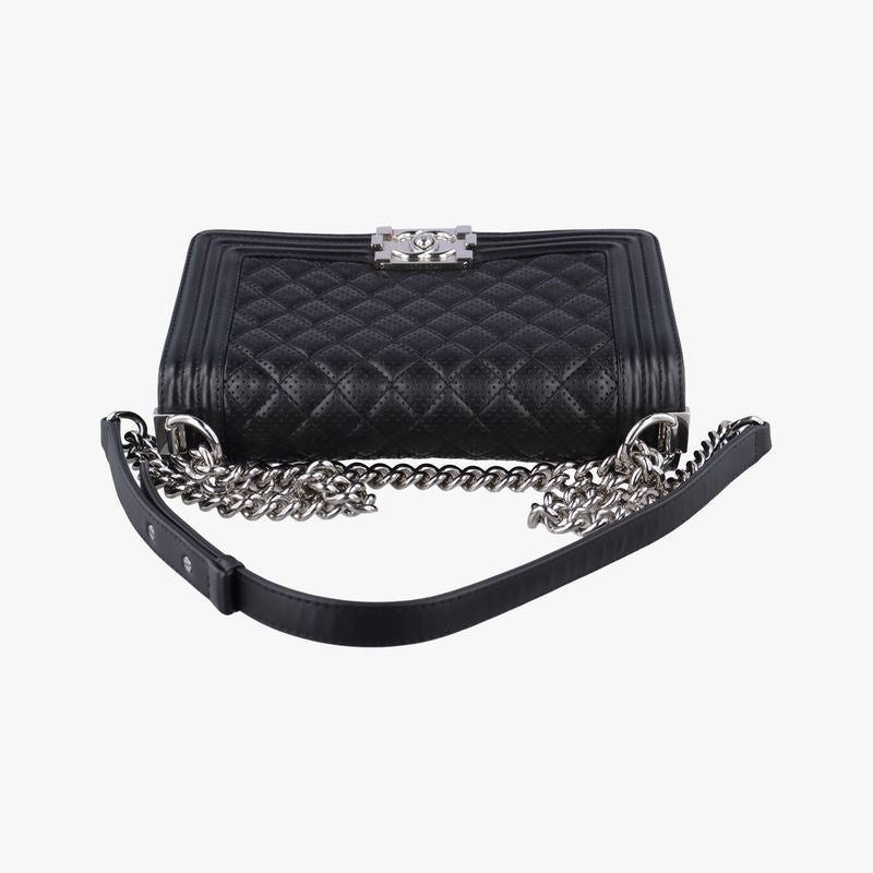 Chanel Boy Chanel Black Lamb Skin A6708619140188