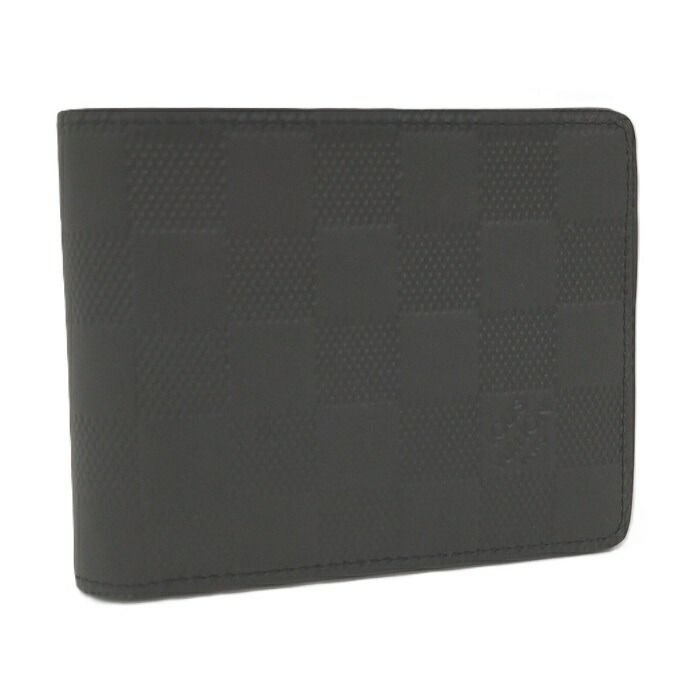 Louis Vuitton Porte Feuille Multiple Fold Billfold Damier Infini N63124