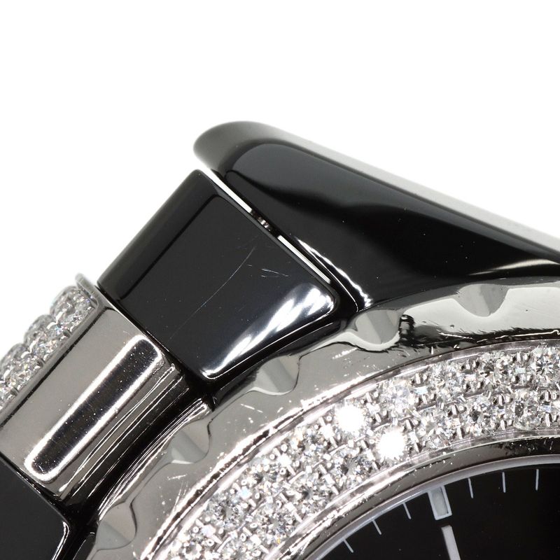 Chanel H1338 J12 33mm (130in) Bezel Bracelet Diamond Wristwatch Ceramic Ceramic