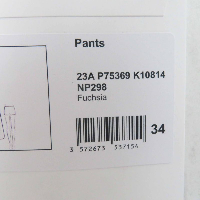 CHANEL 23A P75369 Wool Fuchsia (pinkish) Coco Mark Button Long Length Knit