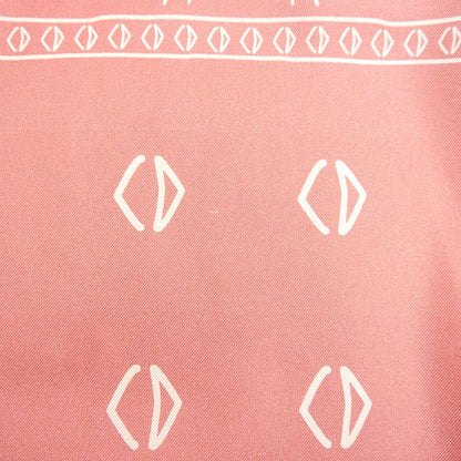 Dior Paisley Pattern Short Sleeve Shirt Size 38 Silk Pink