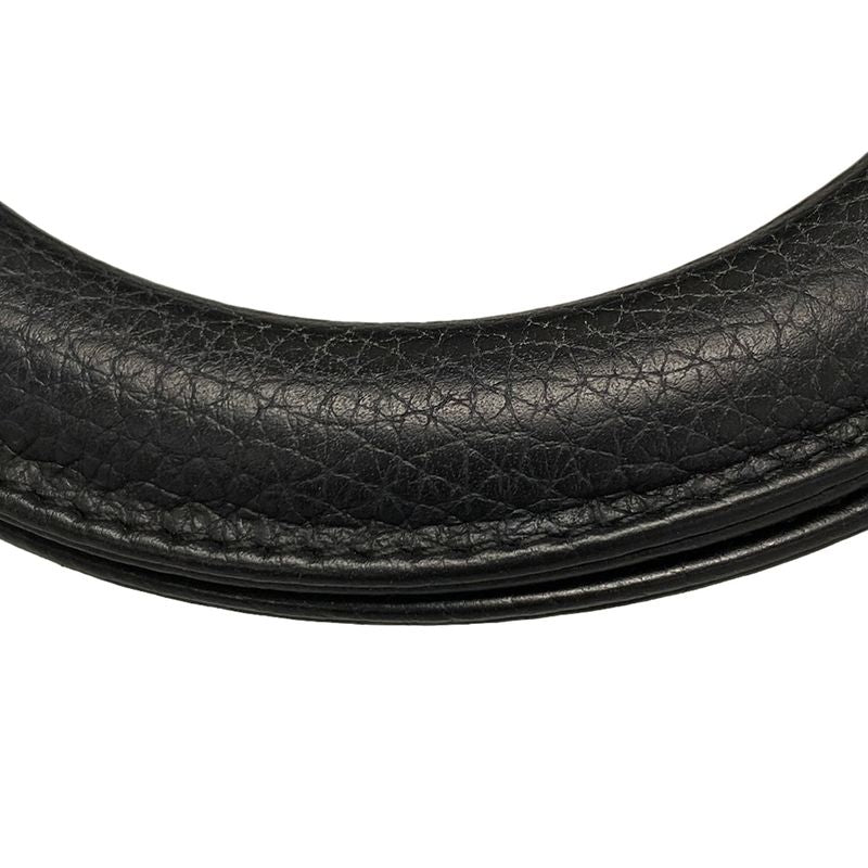 Dior/christian Dior Tote Bag Diorissimo Black Leather