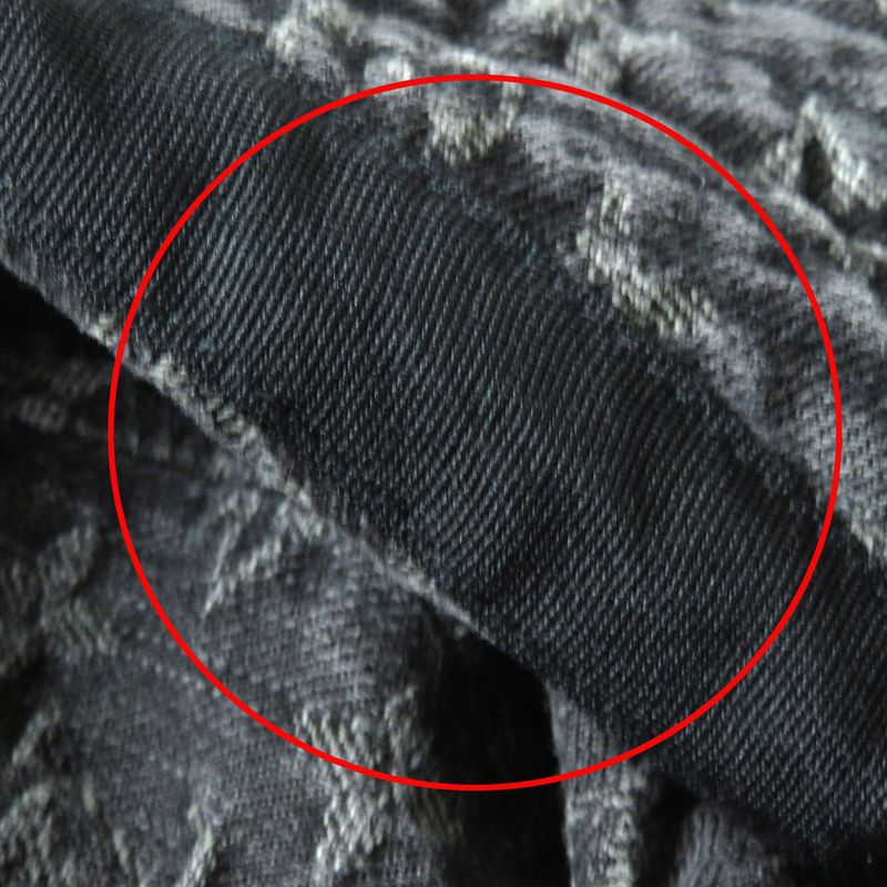 Louis Vuitton 410907 Cotton Monogram Denim Hat Bucket Hat Black S Made In