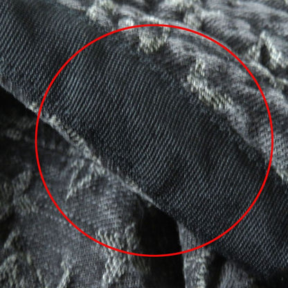 Louis Vuitton 410907 Cotton Monogram Denim Hat Bucket Hat Black S Made In