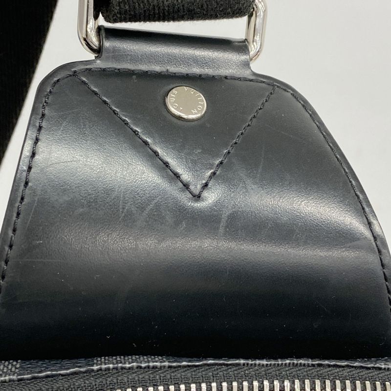 Louis Vuitton Body Bag Damier Graphite Avenues Ring Bag N41719 Black Men's