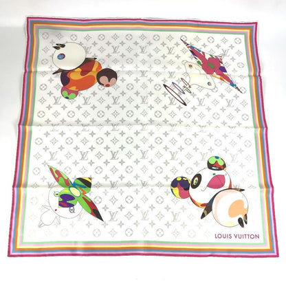 Louis Vuitton Scarf Monogram Superflat Characters Square 70 M96273 Silk Bronze