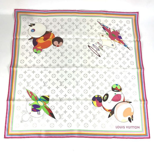 Louis Vuitton Scarf Monogram Superflat Characters Square 70 M96273 Silk Bronze