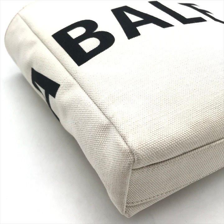Balenciaga Everyday Tote 2-Way Canvas Leather Shoulder Bag White Black