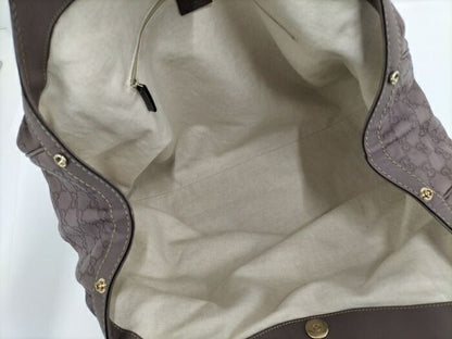 Gucci Sookie Handbag Leather Purple 211943