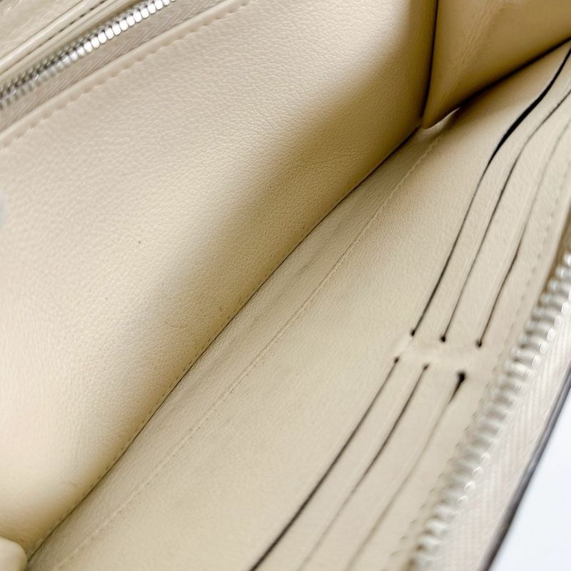 Louis Vuitton M61868 Monogram Mahina Round Zipper Zippy Wallet Long Wallet