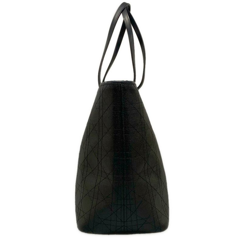 Dior/christian Dior Tote Bag Panarea Black Logo Charm None Leather