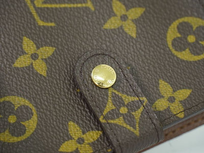 Authentic Louis Vuitton LV Compact Zip Monogram Fold Wallet Brown M61667