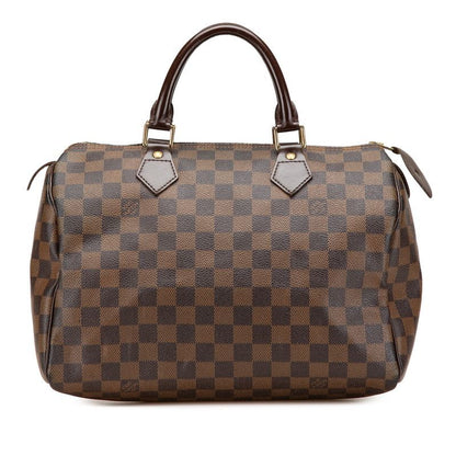 Louis Vuitton Damier Speedy 30 N41183 Brown PVC Leather Women Louis Vuitton