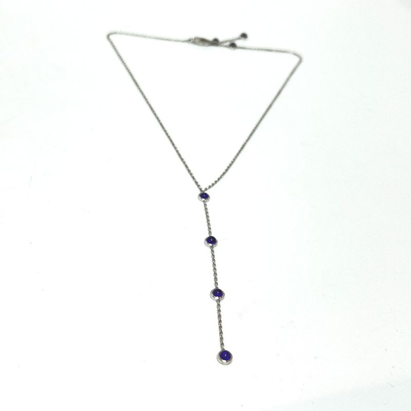 Gucci Necklace 18K White Gold Amethyst 18K White Gold Silver