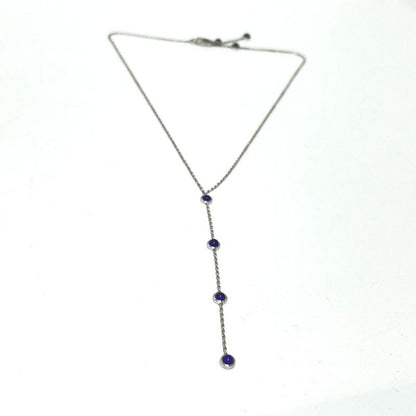 Gucci Necklace 18K White Gold Amethyst 18K White Gold Silver