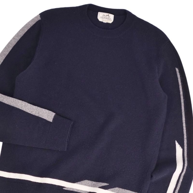 Hermes Knit Sweater Pullover Long Sleeve Long